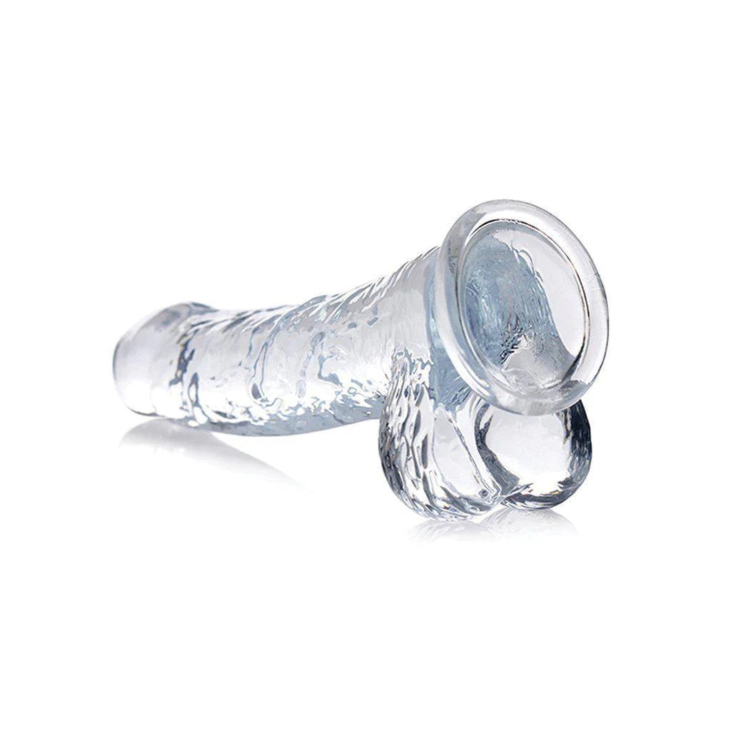 JOCK C-THRU 8" DONG WITH BALSS CLEAR