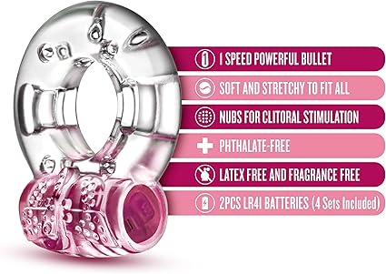 PLAY WITH ME AROUSER VIBRATING C-RING - PINK