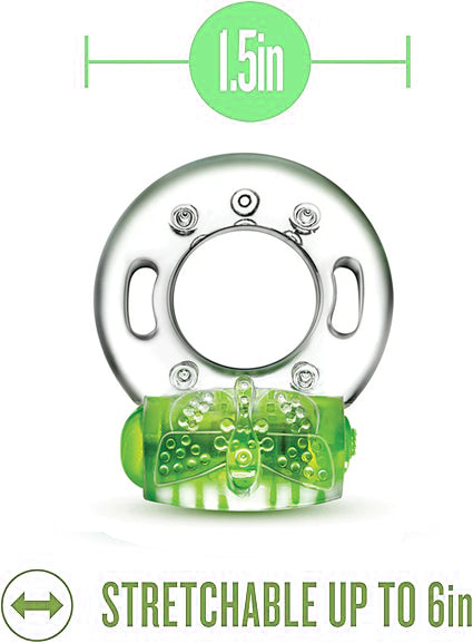 PLAY WITH ME AROUSER VIBRATING C-RING - GREEN
