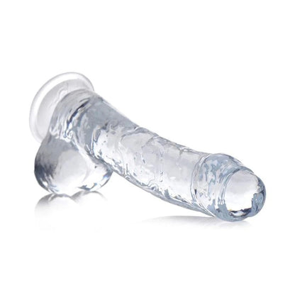 JOCK C-THRU 8" DONG WITH BALSS CLEAR