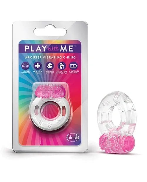 PLAY WITH ME AROUSER VIBRATING C-RING - PINK