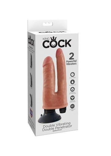 KING COCK DOUBLE VIBRATING PENETRADOR